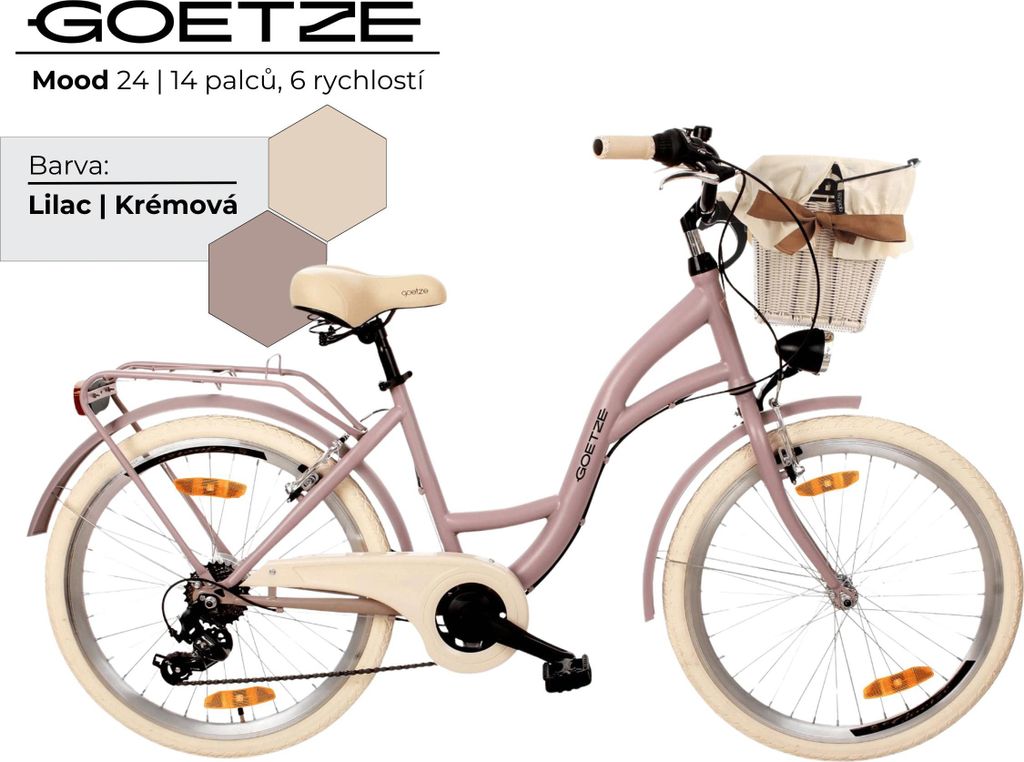 Dámsky mestský bicykel Goetze Mood 24" – 6 rýchlostí, Obrázok produktu 