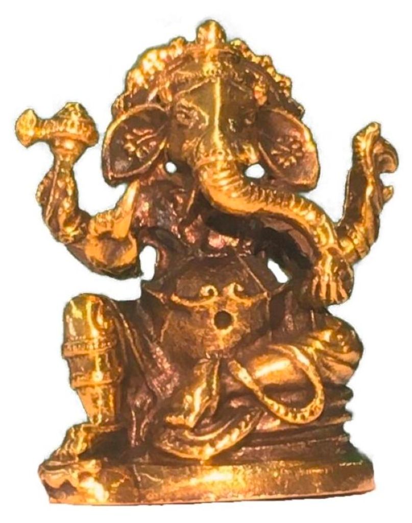 Ganesha sitzend Messing 3,5x2.5cm