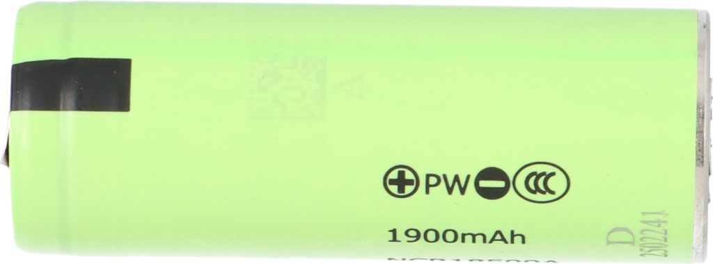 Panasonic NCR18500A – 2040mAh Li-Ion Akku mit U-Lötfahne