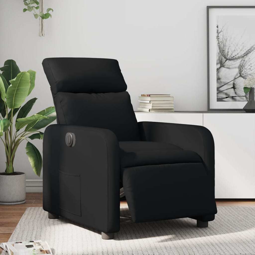 Maison Exclusive - Relaxsessel Elektrisch Schwarz Kunstleder