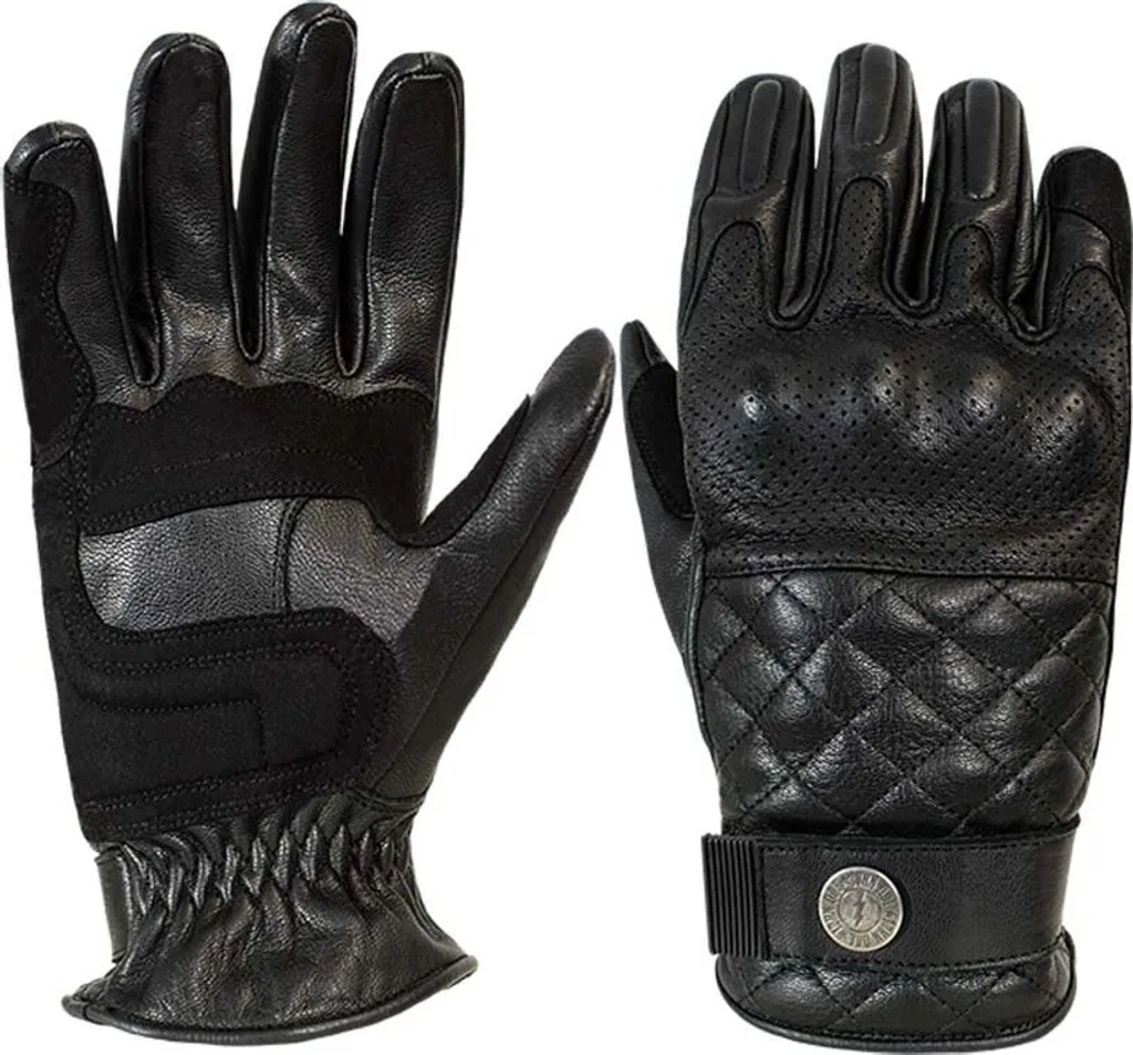 Gants de Travail Tracker en Cuir Noir Taille M - Protection Mains Homme