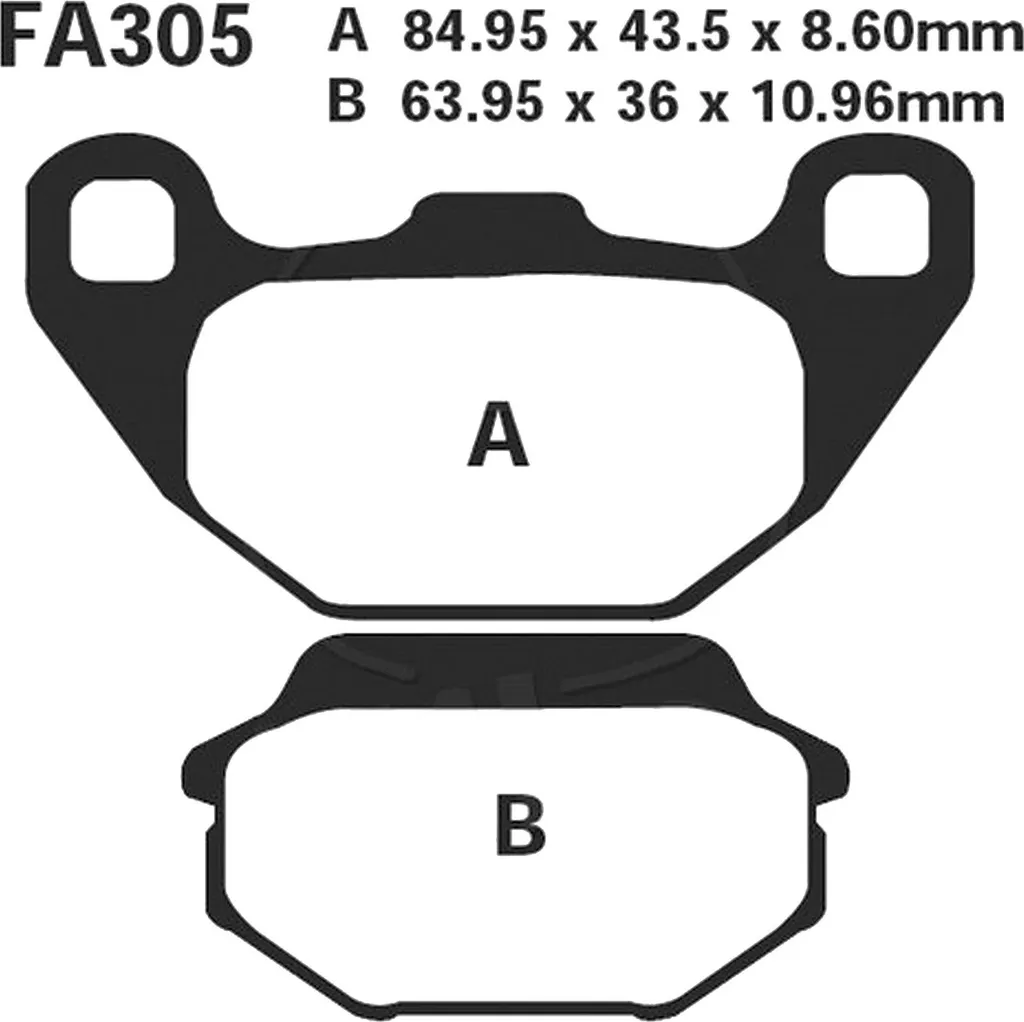 Plaquettes de frein arrière pour Arctic Cat 50 4T Utility 2006 à 2008
