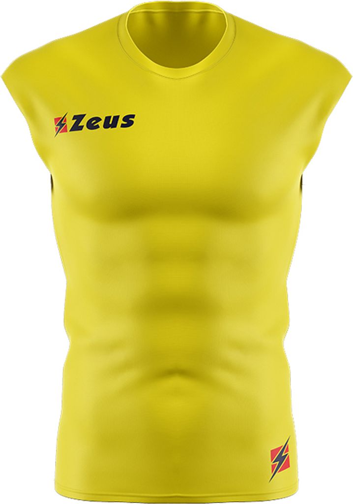XL GIALLO|Zeus Fisiko Baselayer Ärmelloses Funktionsshirt gelb