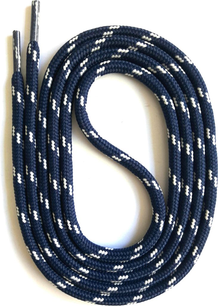 SNORS Sicherheitssenkel rund - DUNKELBLAU / HELLGRAU - 5mm Produktbild 