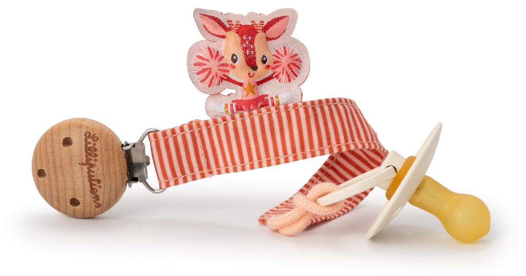 Lilliputiens Schnullerhalter Stella Einhorn - Schnullerkette Baumwolle Holz