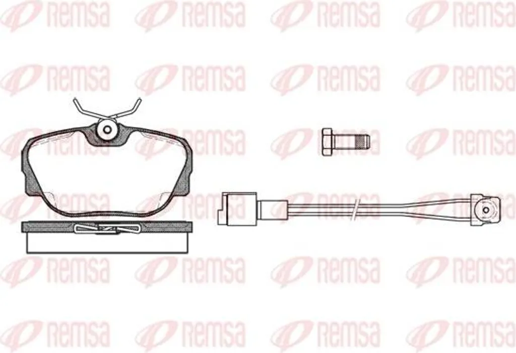 Jeu de plaquettes de frein à disque REMSA compatible BMW E46 et Z4
