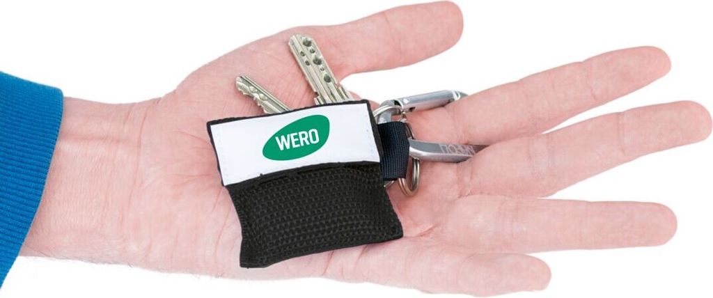 WERO Beatmungstuch in Schlüsselanhänger