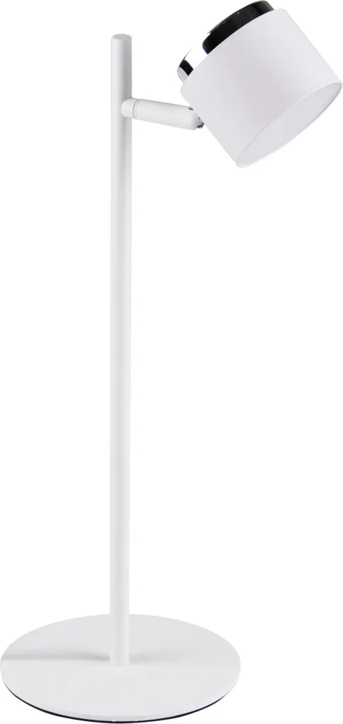 Lampe de bureau LED blanche Polux KUBIK 318299 avec éclairage 3000 K