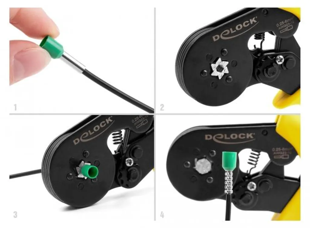 Pince de sertissage Delock auto-ajustable avec mécanisme de précision - 5