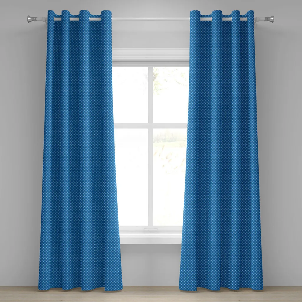 Tende Moderne a Pois Blu Navy ABAKUHAUS | Decorazione Interni 280x175