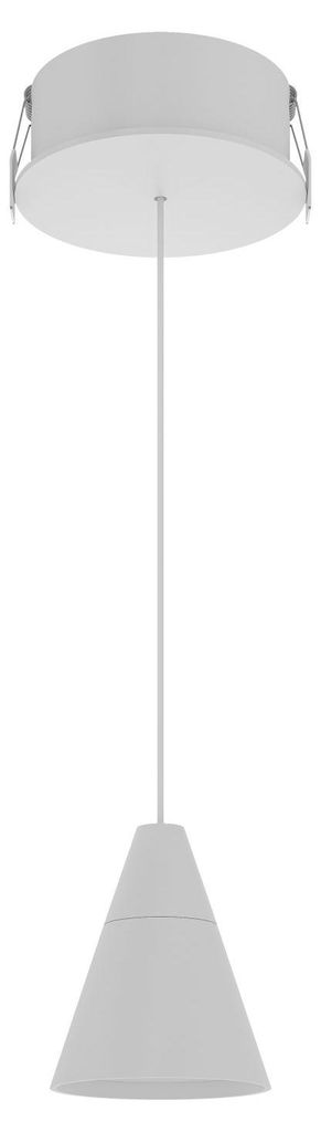 Beneito & Faure Zoe Space 8 LED-Pendelleuchte, 38° Spot, Schalter, Farbtemperatur 2700K/3200K/4000K, elegante matte weiße Ausführung, Designerlampe