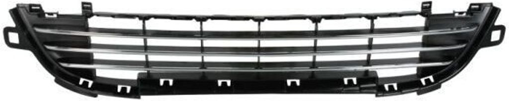 BLIC Lüftungsgitter Grill Stoßfänger passend für PEUGEOT 207 (WA, WC) Chrom Schwarz
