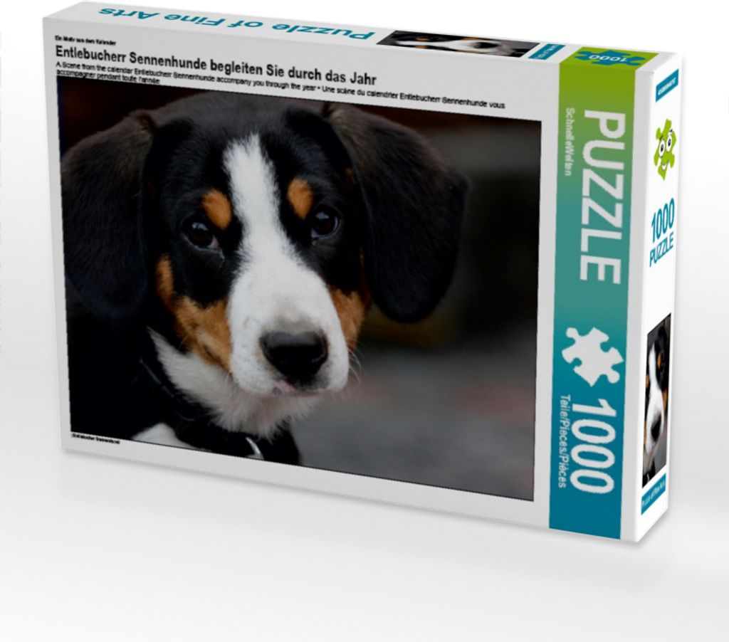 Calvendo Ein Motiv aus dem Kalender Entlebucherr Sennenhunde begleiten Sie durch das Jahr 1000 Teile Puzzle quer 640x480mm, CALVENDO; 7272175