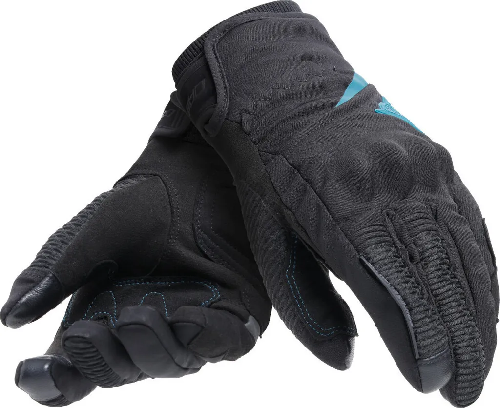 Gants Moto Mi-Saison Femme Dainese Trento D-Dry XL Bleu Noir Étanche