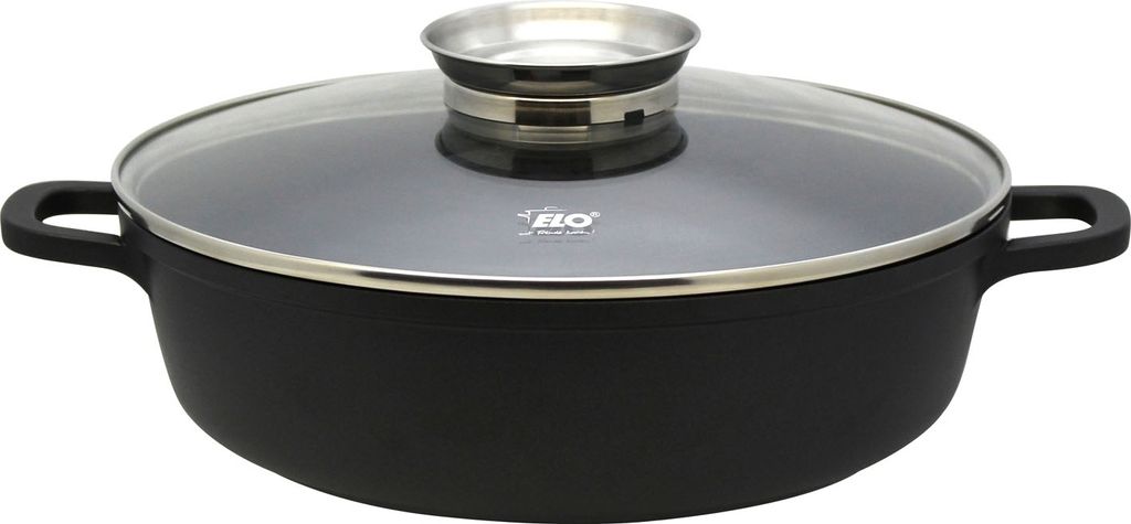 ELO Servierpfanne rund 24cm mit Glasdeckel 2,3L Produktbild 