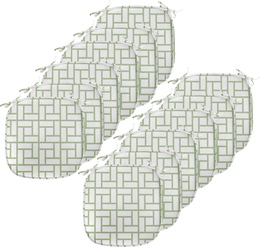 Cuscini Sedie Cucina Lavabili ABAKUHAUS 40x40 Pack 12 Verde Pistacchio