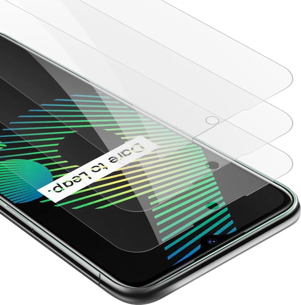 3 Pezzi, pellicola protettiva in Vetro Temperato flessibile per Realme 6 Pro, senza bolle, durezza 9H Nano, ultra resistente, ultra flessibile, 0,33mm, non adatta per i telefoni a bordi curvi