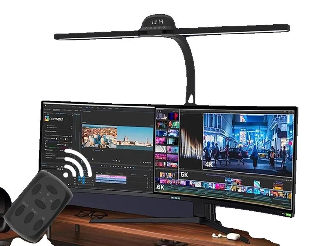 Lampe LED de bureau réglable à capteur de mouvement - Éclairage Automatique