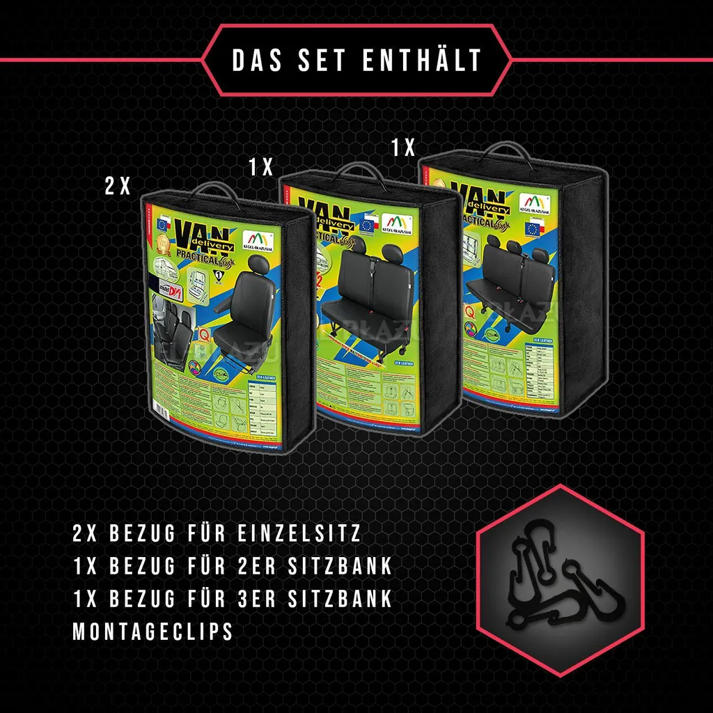 Coprisedili Nissan Interstar 1 (02-06) 7 Posti - Comfort per Viaggi