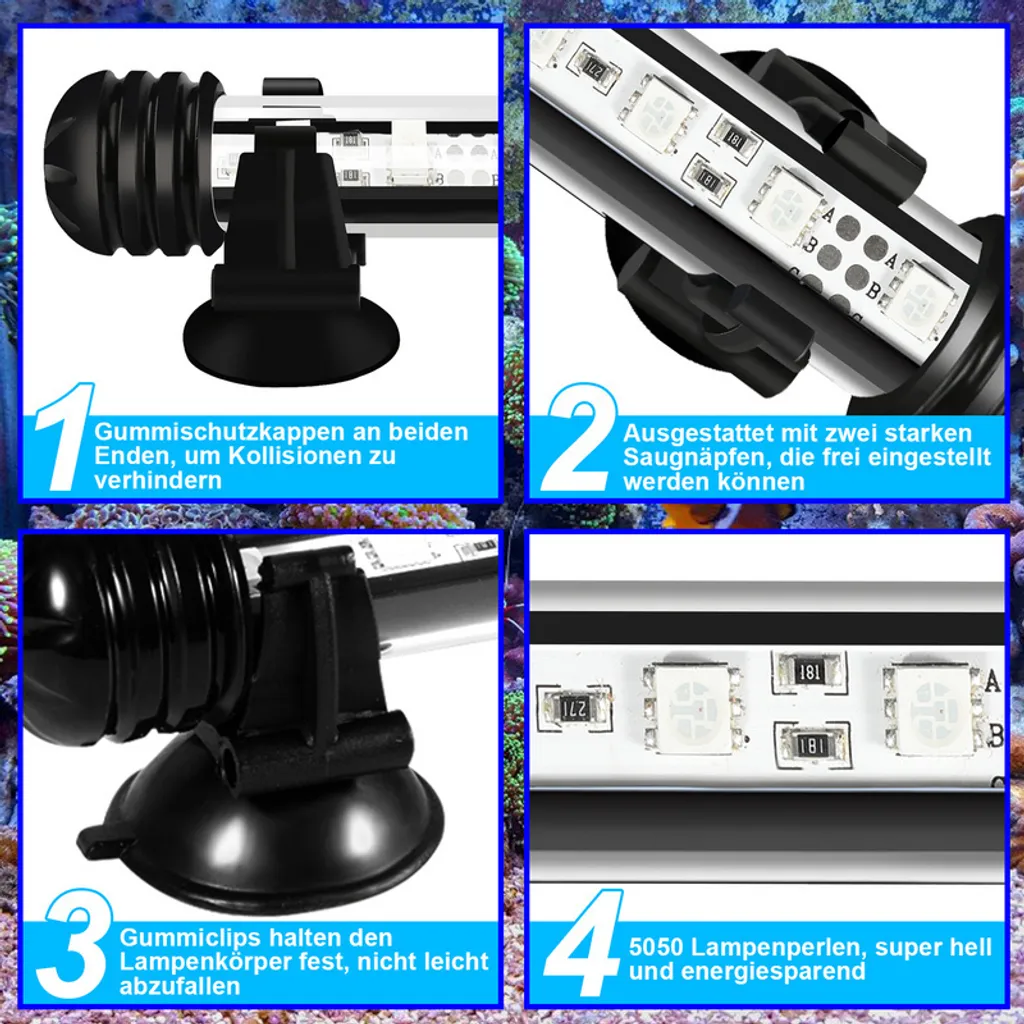 Offerta Yakimz 58cm LED Acquario: Timer, IP67 e Telecomando Inclusi - 3
