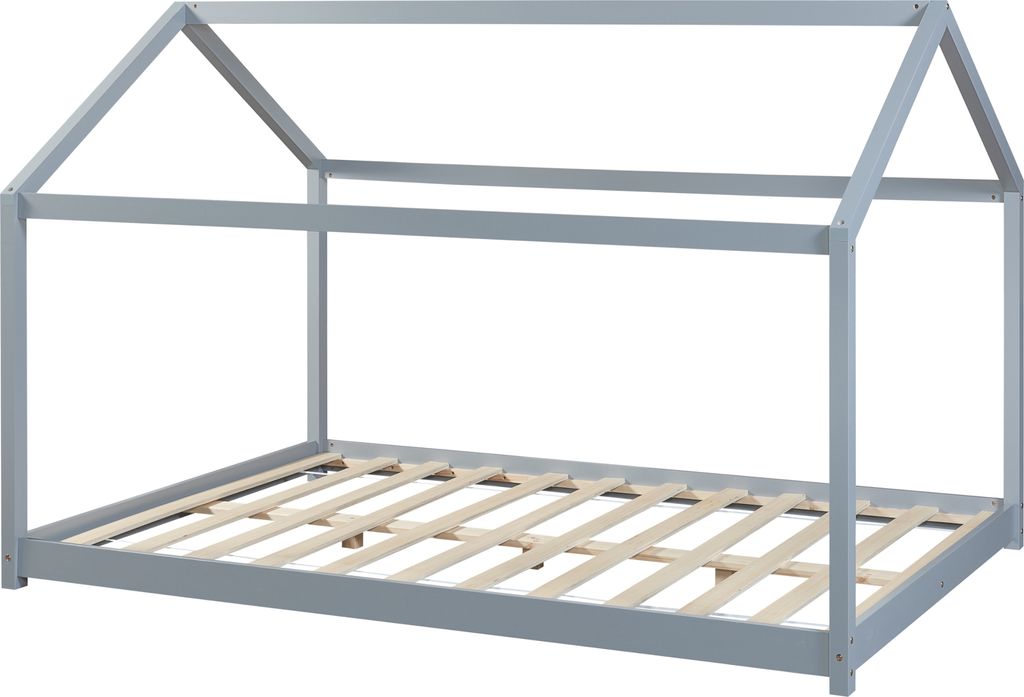 Lit d'enfant 'Cerro' lit de maison 140x200cm gris Image du produit 