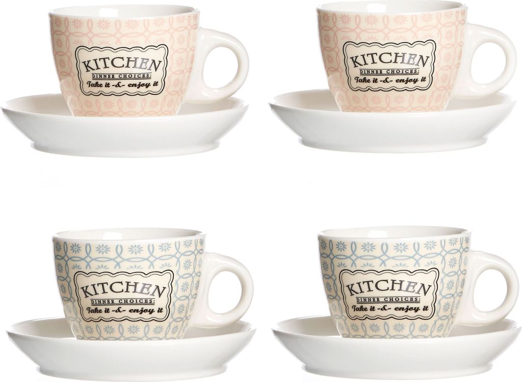 Ritzenhoff 4er Set Retro Kitchen Espressotasse 80ml Produktbild 