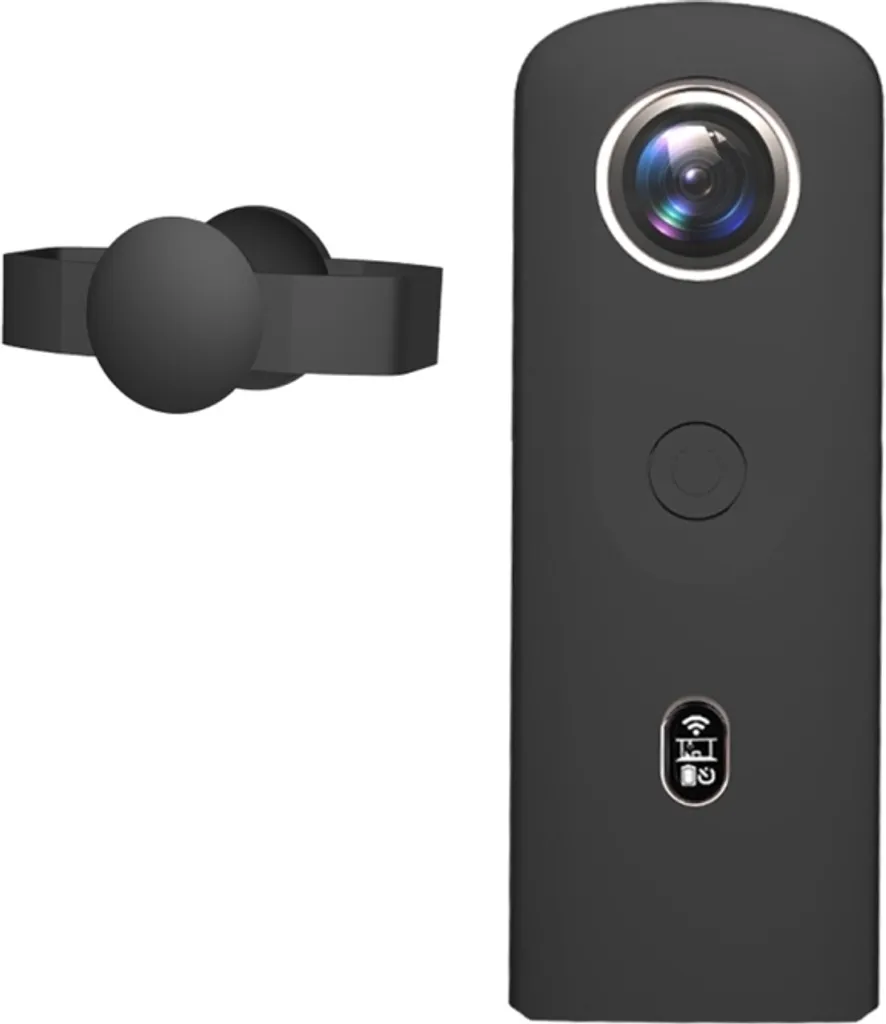Étui Ricoh Theta SC2 silicone souple avec cache-objectif intégré 360 VR