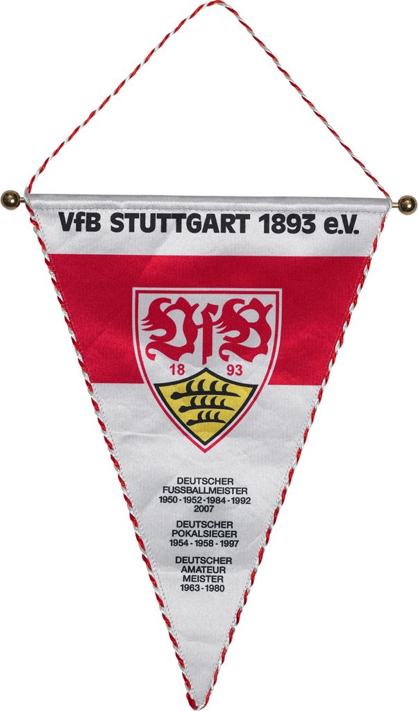 Fanion VfB Stuttgart 24x35 cm article officiel sous licence Image du produit 