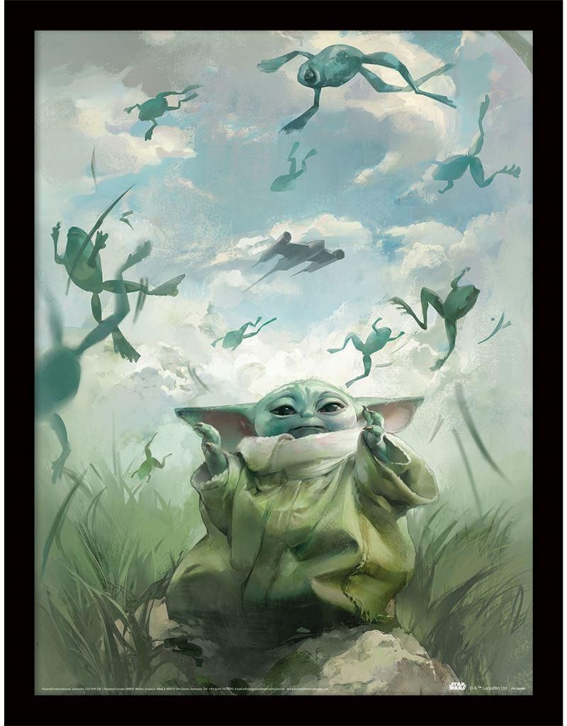 Star Wars: The Book Of Boba Fett - Gerahmtes Poster PM8277 (40 cm x 30 cm) (Himmelblau/Grün/Weiß)