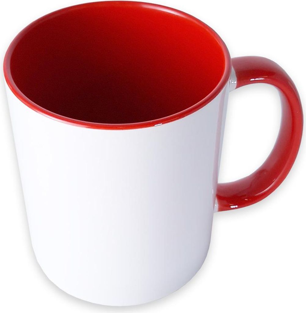 craftcut - Sublimationstasse BICOLOR in RED - 11 oz/330 ml Produktbild 