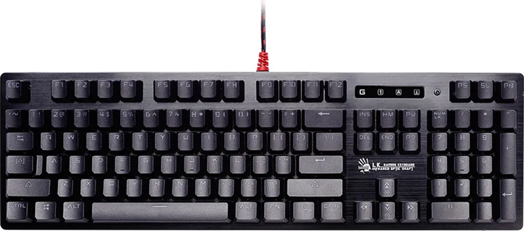 Clavier Mécanique de Jeu A4Tech B820R Noir avec Éclairage LED Multicolore