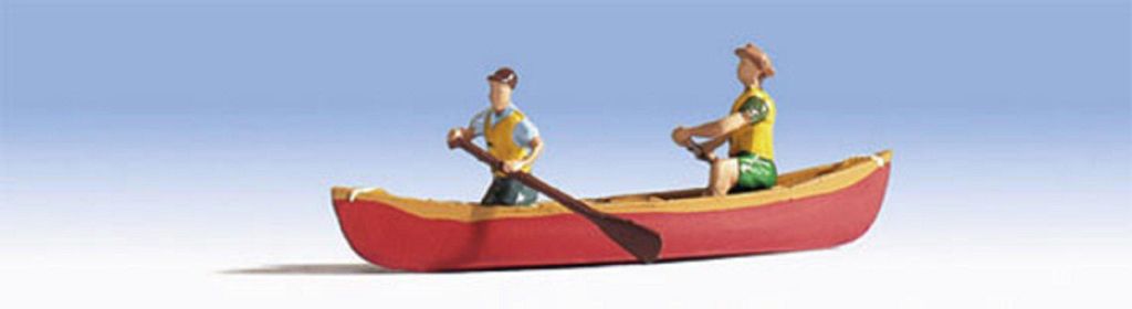 NOCH Kanu mit Miniaturboot Zubehör für Modellbau Spurweite N