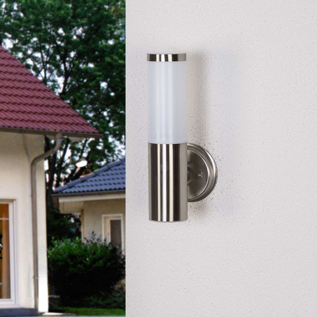Lindby Modern Moderne Außen Wandleuchte Edelstahl / nickel Produktbild 