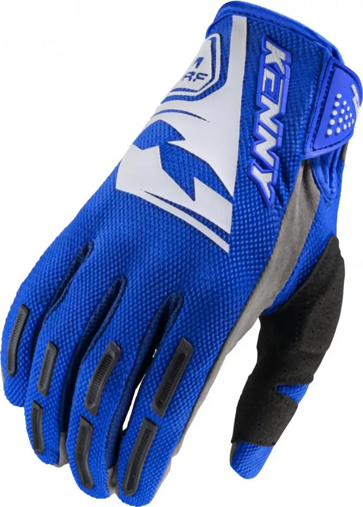 Gants de Moto Cross Kenny Performance Bleus S pour Pilotage Enduro