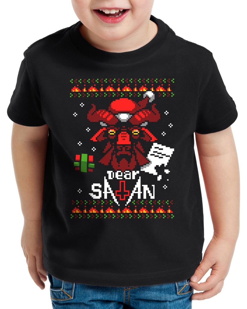 style3 Ugly Satan T-Shirt für Kinder