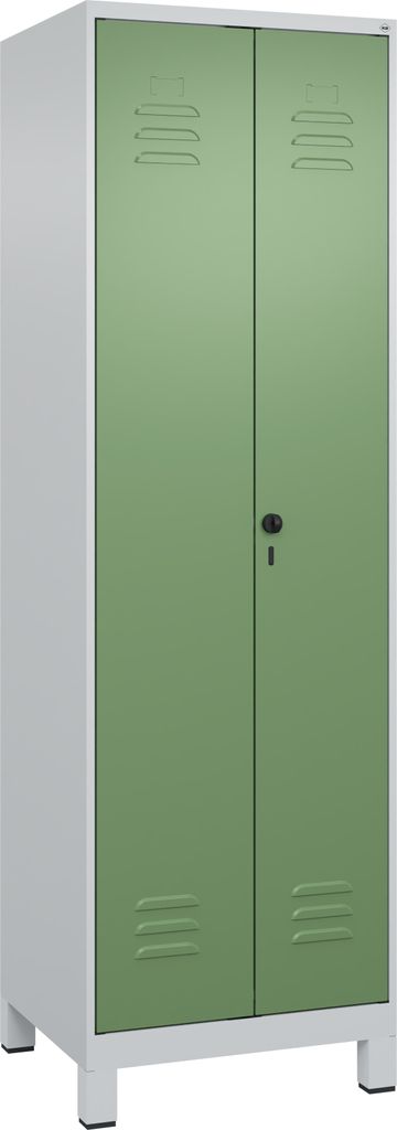 CP Putzmittelschrank Classic Plus 080110-00 S10006 lichtgrau, resedagrün 60,0 x 50,0 x 195,0 cm, aufgebaut