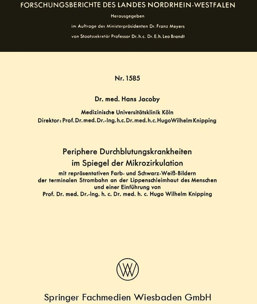 Periphere Durchblutungskrankheiten im Spiegel der Mikrozirkulation