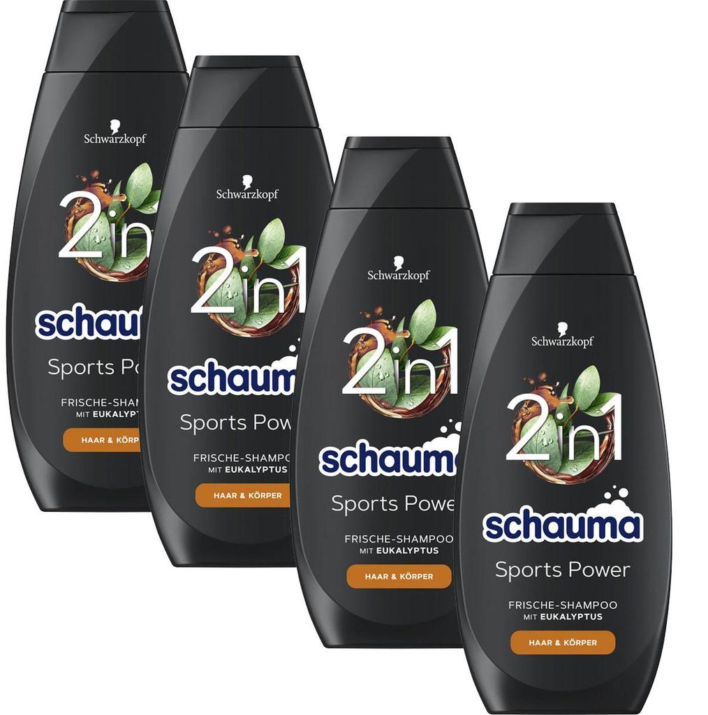 Schauma Sports Power Frische Shampoo mit Eukalyptus 400ml Produktbild 