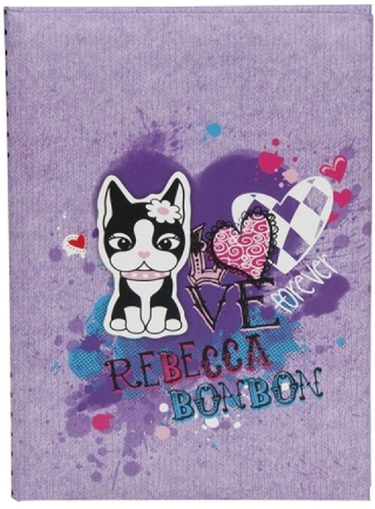 Goldbuch Gästebuch Rebecca Bonbon 15 x 21 cm, violett