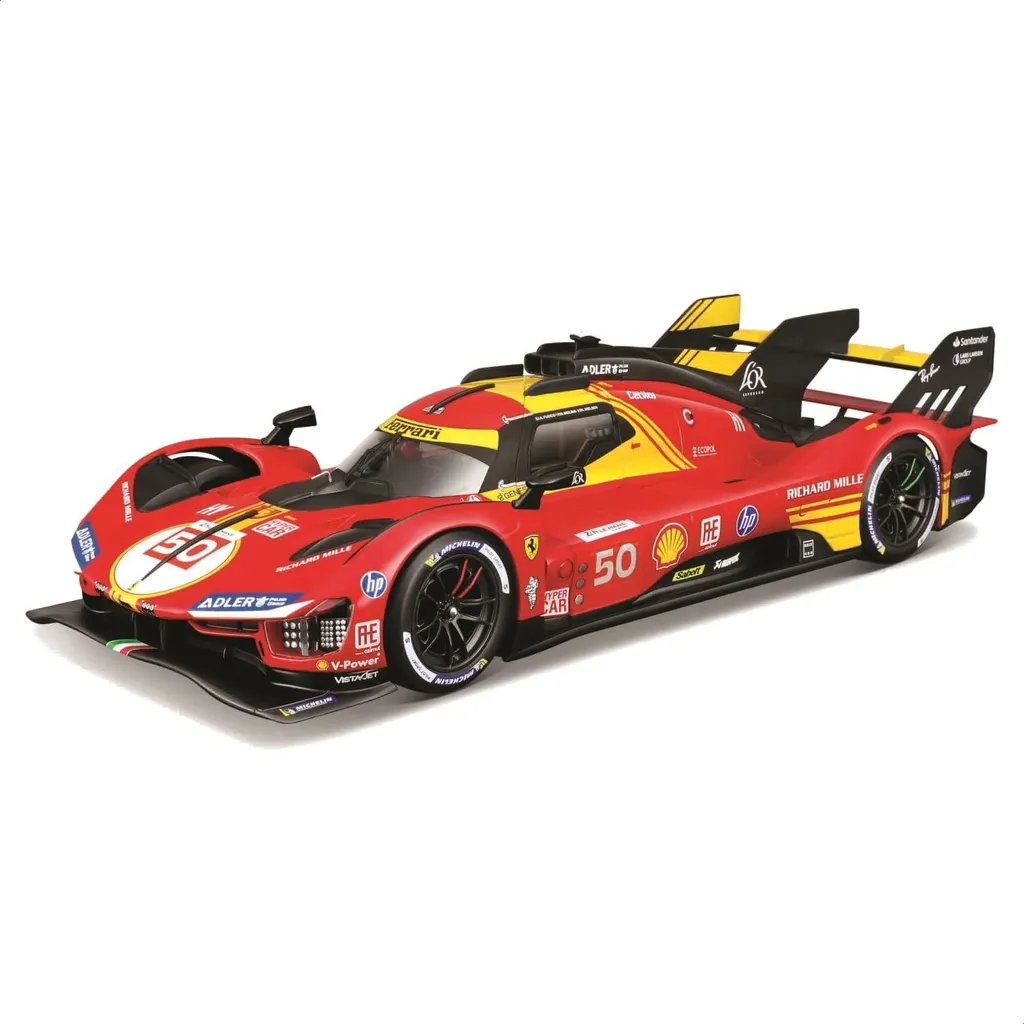 Décoration Bureau Ferrari 499P Le Mans 2024 Miniature de Course 1:24