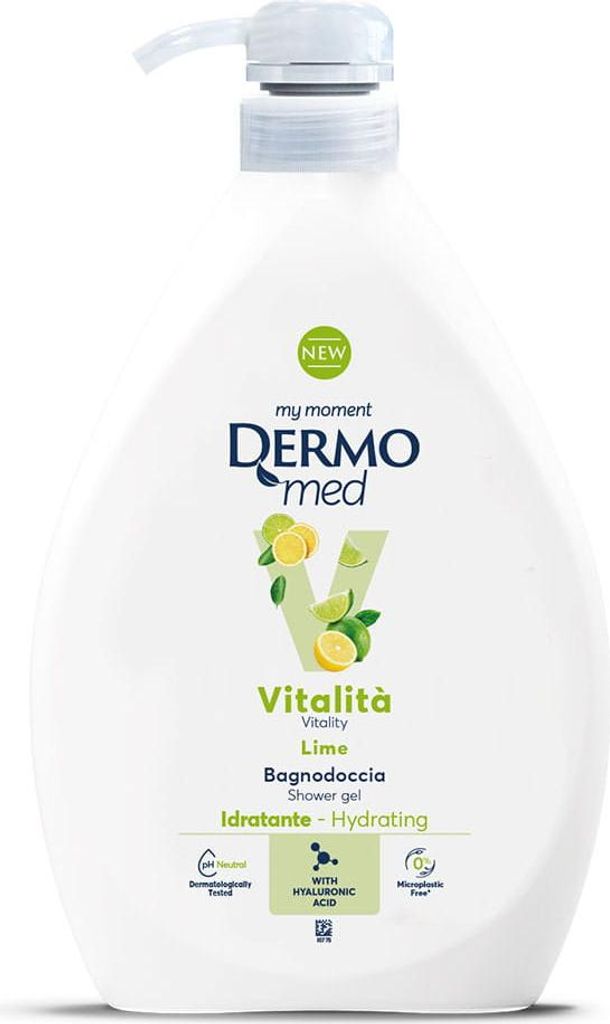 Gel douche Vitalita au citron vert 1 L - Dermomed Image du produit 