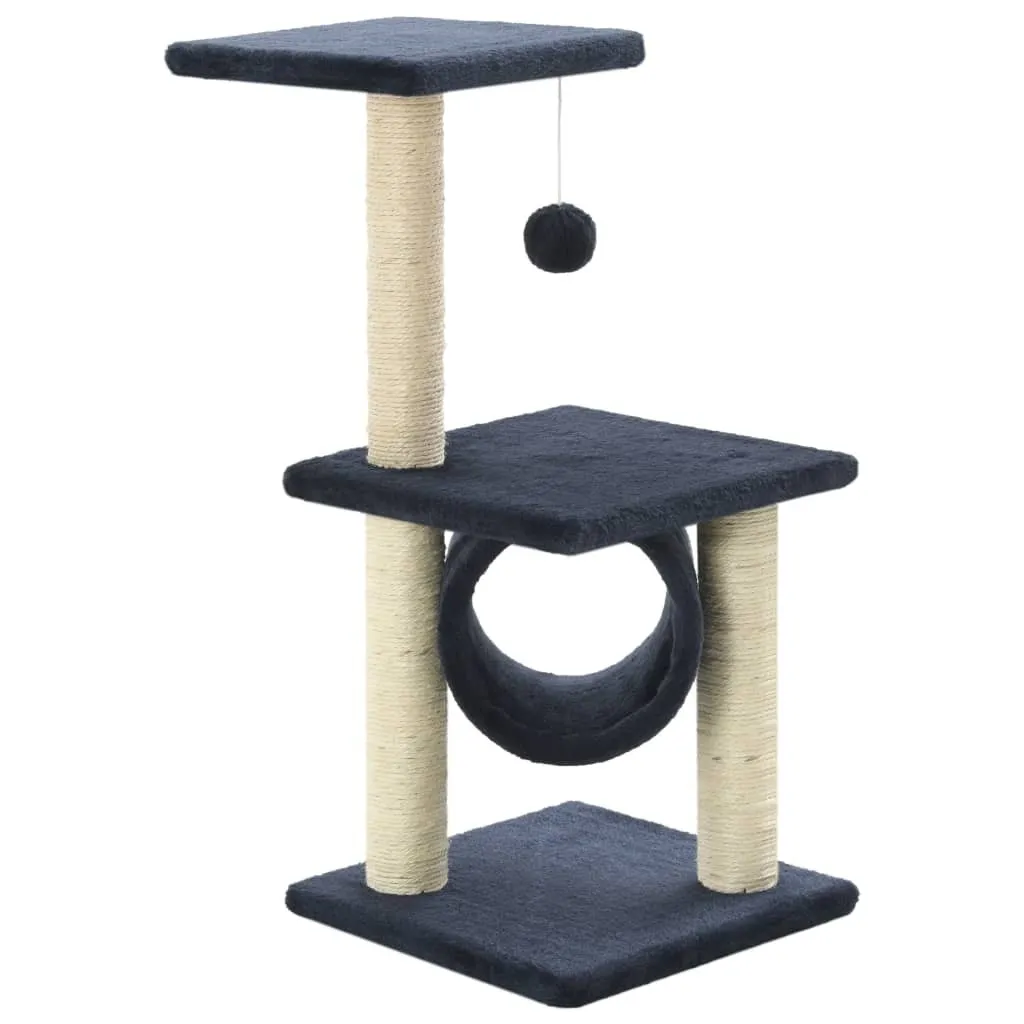 vidaXL Tiragraffi per Gatti in Sisal 65 cm Blu Scuro - Offerta Online