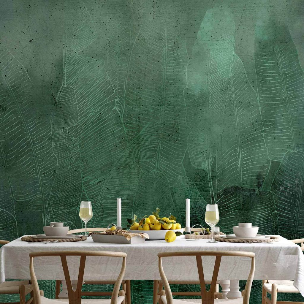 Vlies Fototapete - Green Banana Leaves 100x70 cm Blätter b-A-0834-a-a