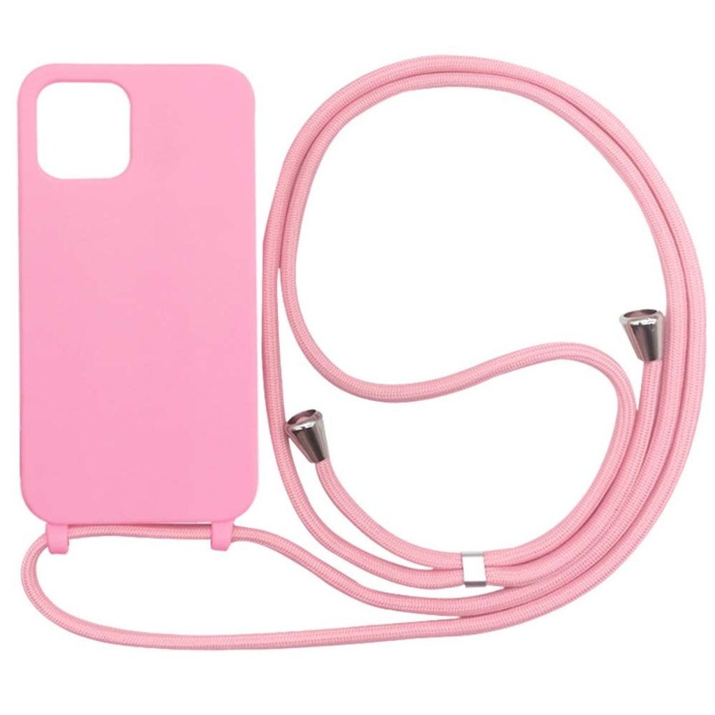 Smartphonica iPhone 11 Pro Tasche mit Schlüsselband - Pink