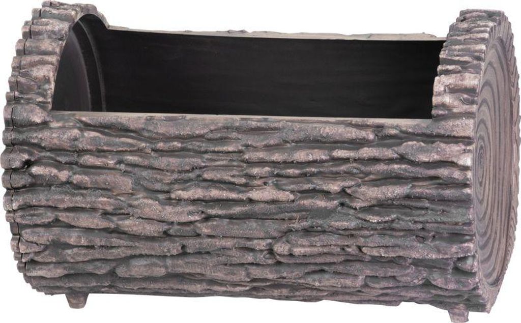 Blumentopf Strend Pro Woodeff, Walnuss, 22x35 cm, Blumenkasten, Stamm, Holz-Effekt