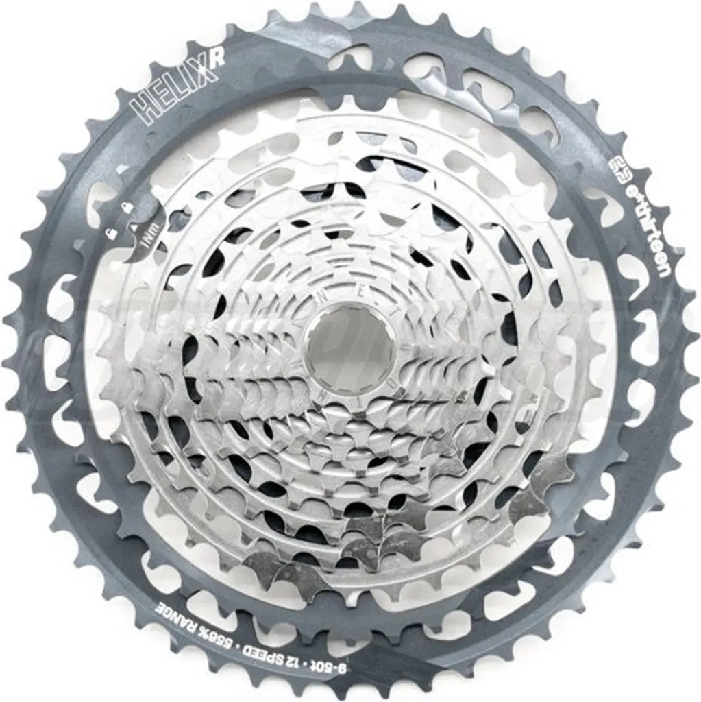 Cassette Helix Race E-thirteen 9-45t Argent : Légèreté et Large Plage