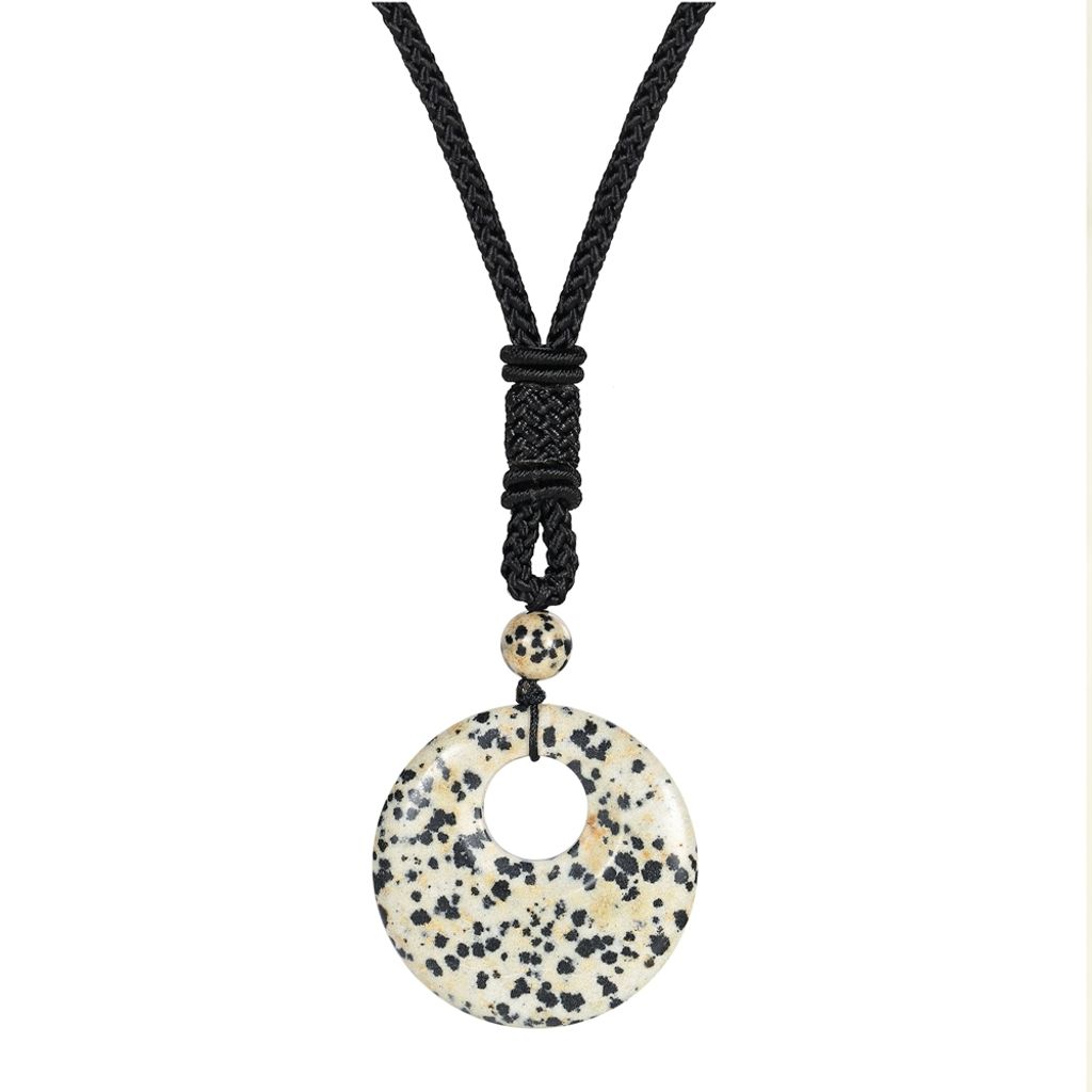 Halskette für Damen GEMSTONE EYE - DALMATINER JASPIS Produktbild 