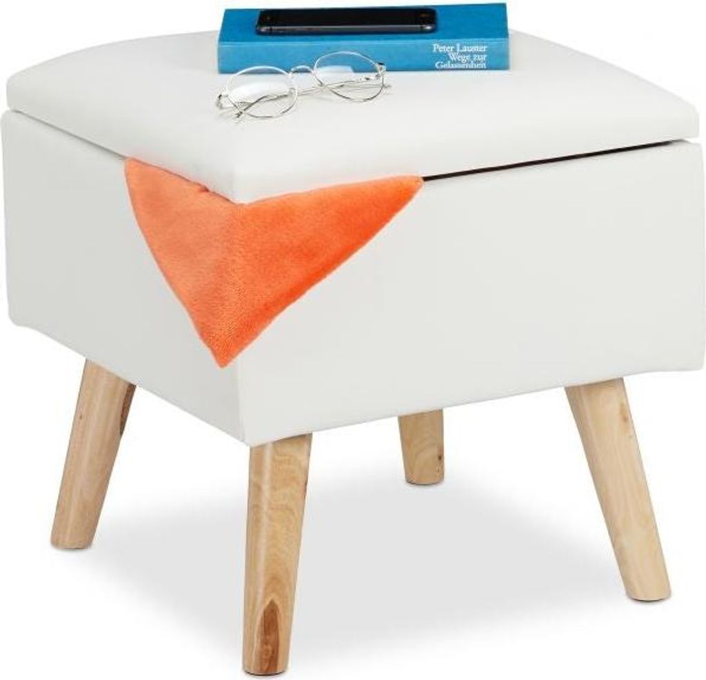 Hocker mit Stauraum Kunstleder