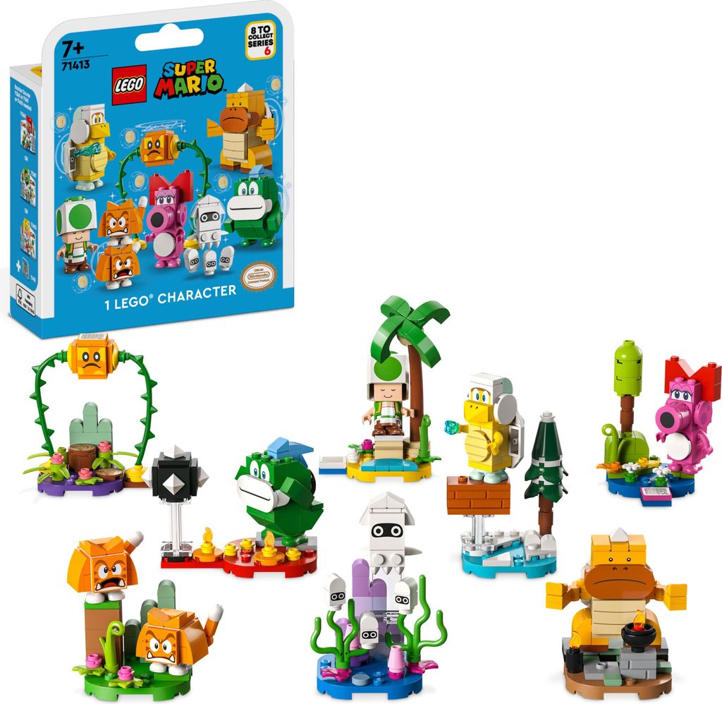 LEGO 71413 Super Mario Charaktere Pack - Serie 6, sammelbare Mystery-Spielzeug-Figuren für Kinder, kombinierbar mit dem Starterpaket für mehr Spi...