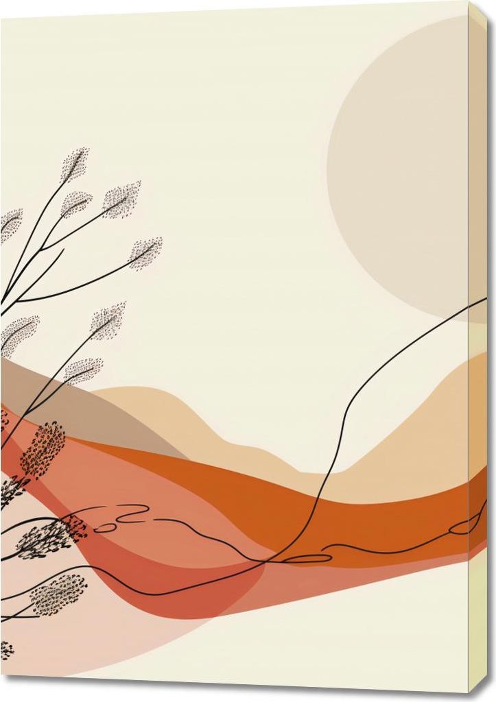 Bild 70x100cm Wärme der Sonnenuntergänge